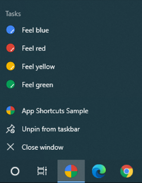 Illustration screenshot for App Shortcuts