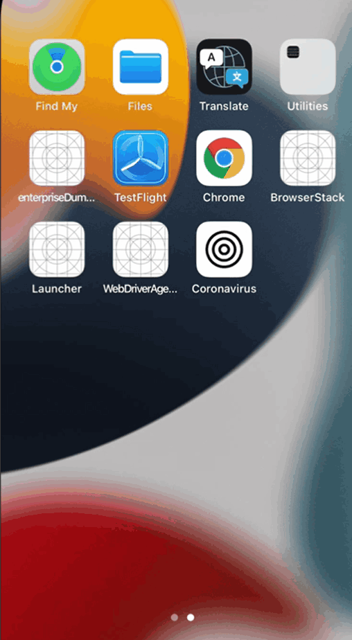 Illustration screenshot for iOS Splash Screens