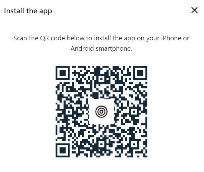 Illustration screenshot for Installation QR Code