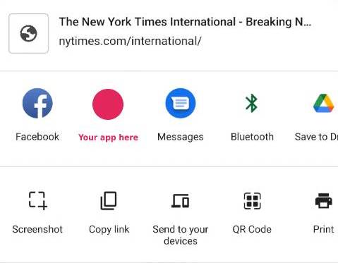 Illustration screenshot for Effortless PWA Sharing